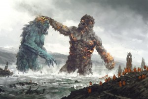 Создать мем: fantasy art, оборотни арт, on monsters