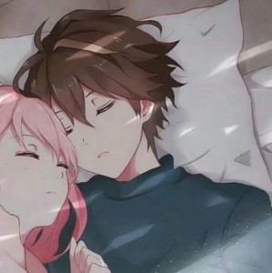 Создать мем: anime couple, аниме, милые аниме пары