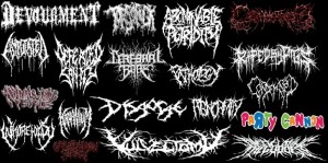 Создать мем: black metal band, brutal death metal logo шрифт, лого блэк метал групп