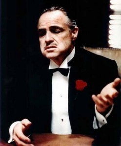 Create meme: without respect , please, no respect, don Corleone meme 