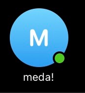 Создать мем: m logo зеленый, человек, логотип