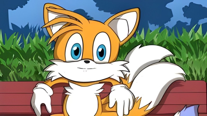Create meme: tails , Miles "Tails" Prawer, bench tails