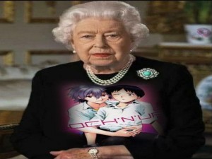 Создать мем: первое выступление елизаветы 2 на телевидении, королева великобритании елизавета, королева англии елизавета 2 мем