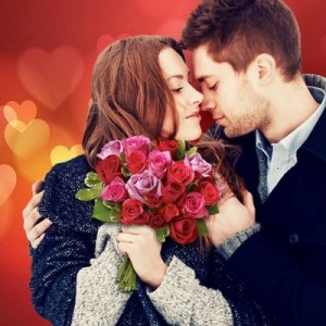 Create meme: pair, christmas romance, couples in love photo