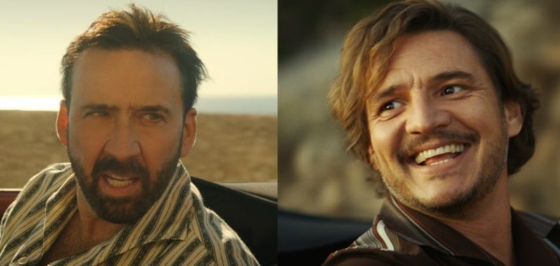 Create meme: Pedro pascal, nicolas cage 2022, the unbearable weight of a huge talent film