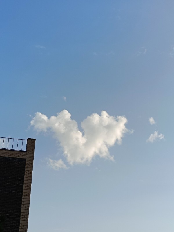 Create meme: cloud , The cloud looks like a heart, darkness