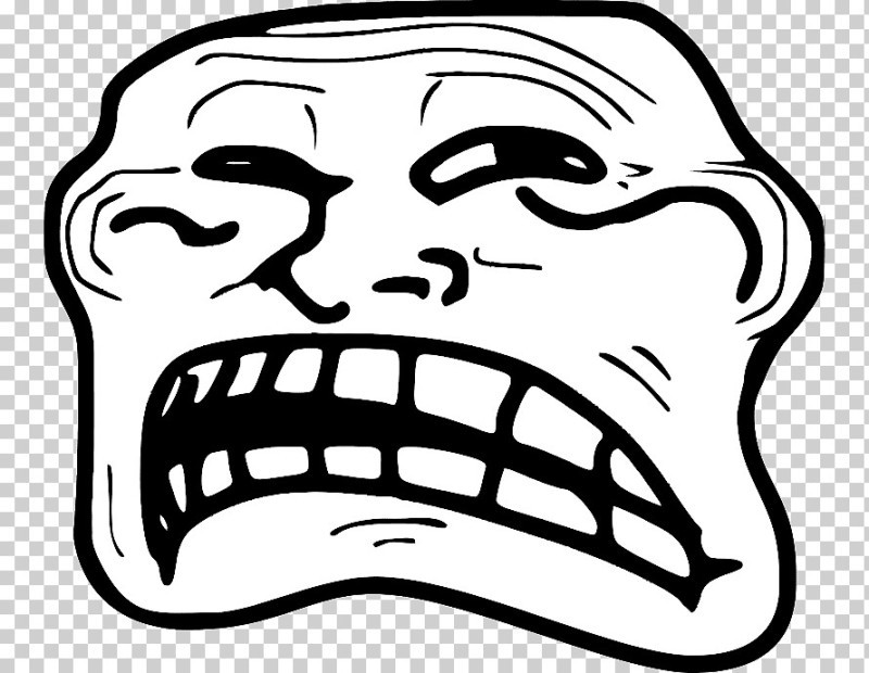 Create meme: the trollface on a transparent background, a trollface without a background, Troll face 