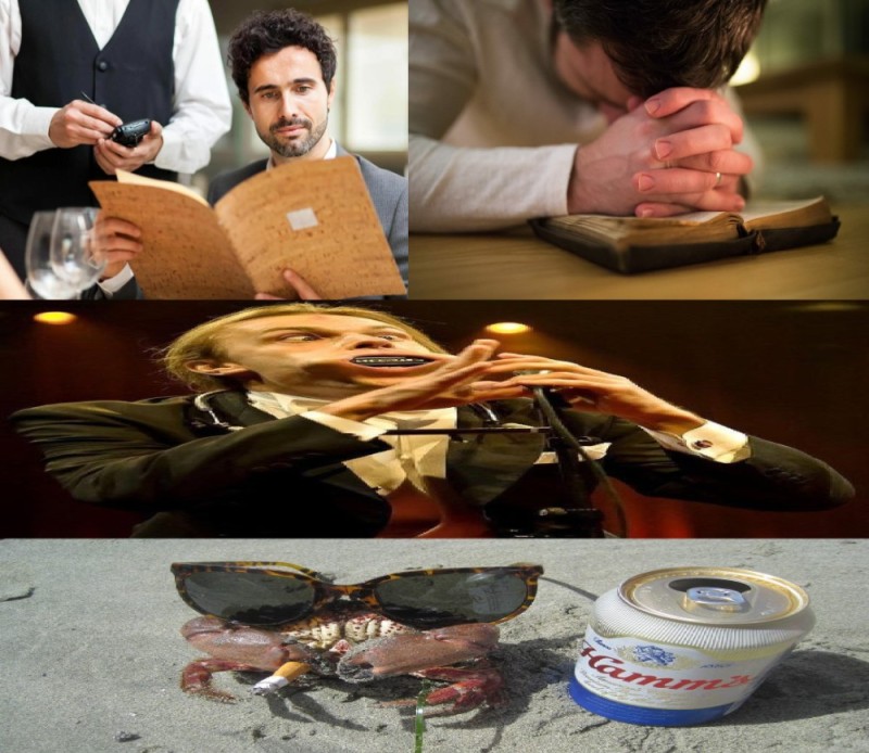 Create meme: people , items on the table, Puccini film 2009