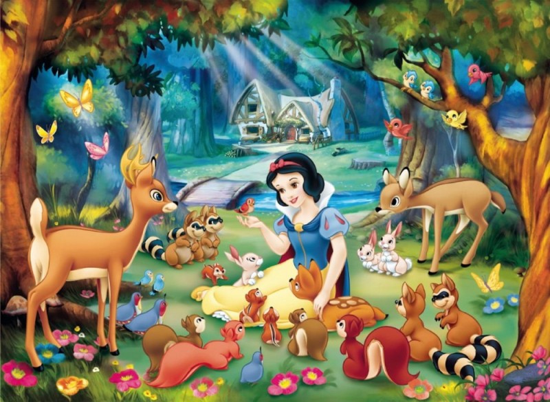 Create meme: walt Disney snow white, snow white among the beasts, disney snow white