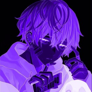 Создать мем: аниме dark purple, фиолетовые персонажи, фиолетовый аниме аватар