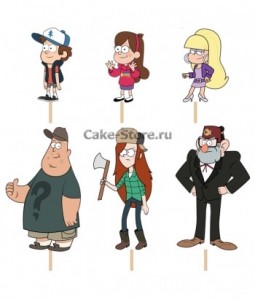 Create meme: all the characters of gravity falls and their names, cake gravity falls, gravity falls r34