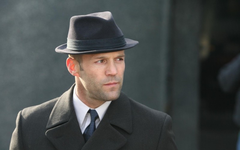 Create meme: Jason Statham in a hat, Statham in cap, Statham 