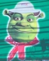 Create meme: KEK Shrek, mask of Shrek, the head of Shrek