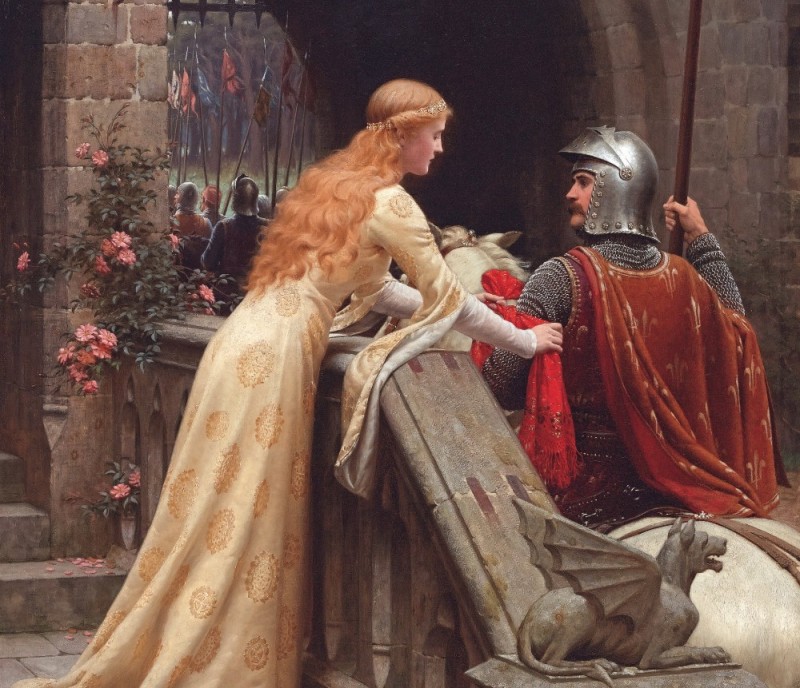 Create meme: Edmund Blair Leighton, Edmund Blair Leighton paintings, "Accolade" (1901). Edmund Blair Leighton