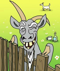 Create meme: goat toon, goat cartoon, goat