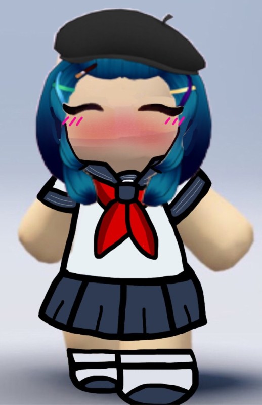 Create meme: roblox queen, get the skin, yandere simulator characters