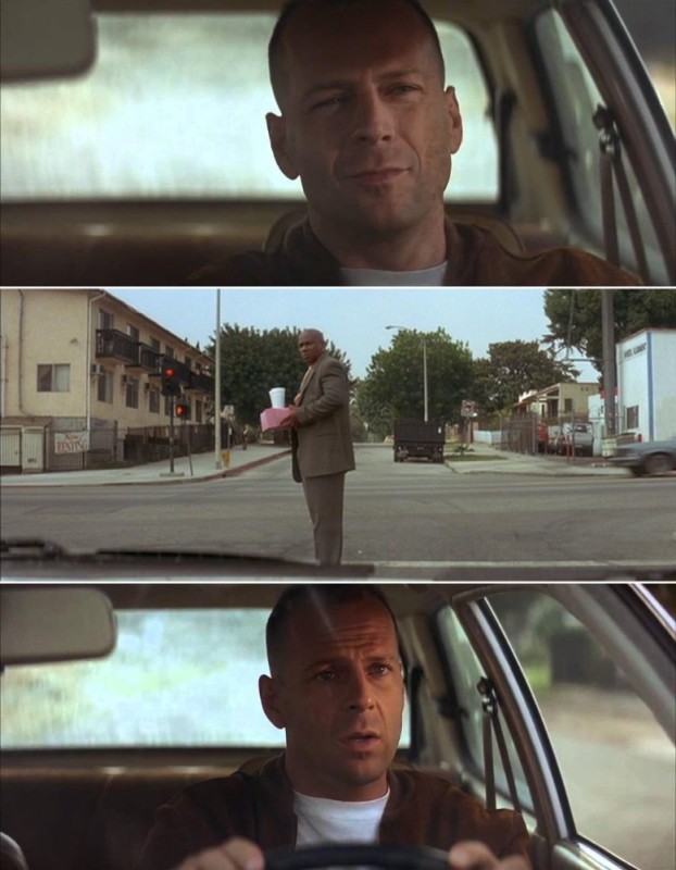 Create meme: Bruce willis, pulp fiction Marcellus Wallace, pulp fiction butch taxi