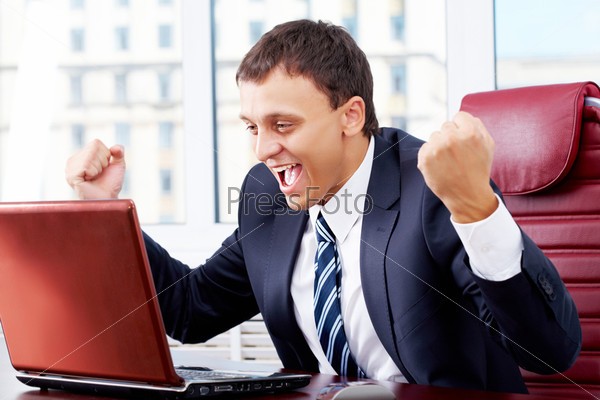 Create meme: the businessman rejoices, a satisfied businessman, Manager 