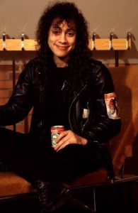 Create meme: kirk Hammett in his youth rare, kirk Hammett 1988, kirk Hammett 1986