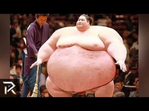 Создать мем: сумоист, самый тяжелый сумоист, гигант борец сумо