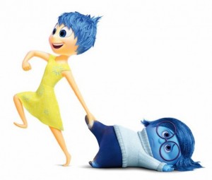 Создать мем: pixar animation studios, sadness, печалька из головоломки