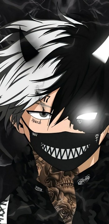 Create meme: anime guys in black style, anime characters, anime