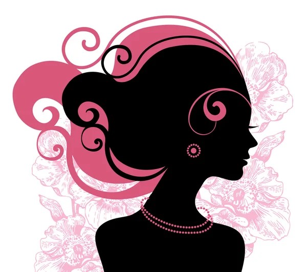 Create meme: beautiful female silhouette, profile of a woman silhouette color, female silhouette
