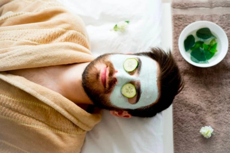 Create meme: men's spa, Self-care day is July 24th, men's face mask