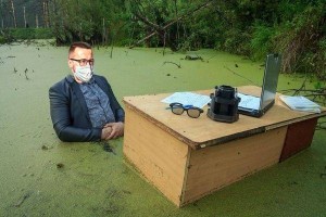 Create meme: the guy in the swamp, meme swamp, student in a swamp meme