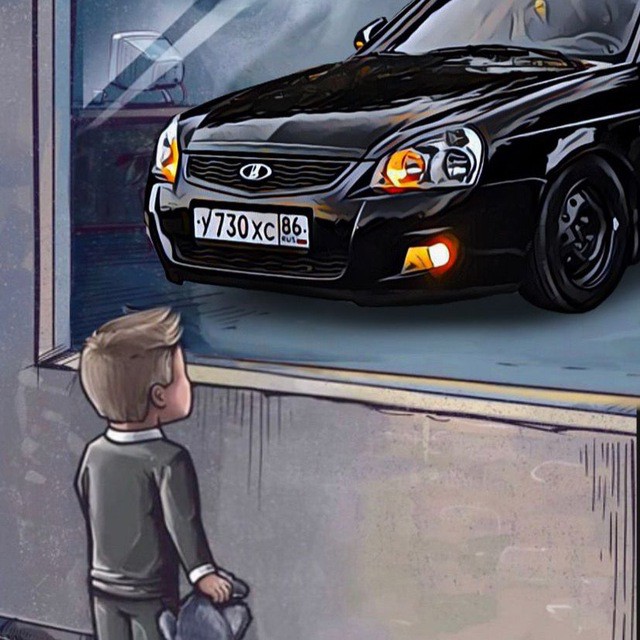 Create meme: The boy dreams of a car without a car, car , The boy looks at the police car