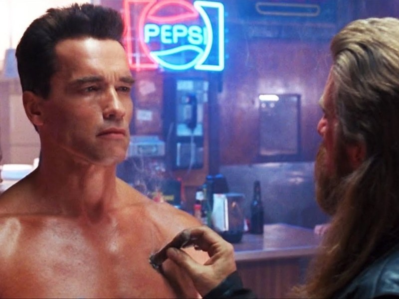 Create meme: Arnold Schwarzenegger terminator 2, photos of friends, the terminator Arnold Schwarzenegger