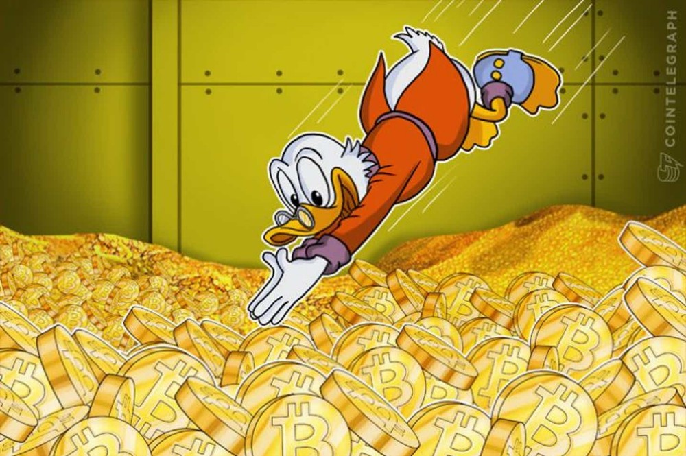 #Scrooge McDuck swims in gold. 
