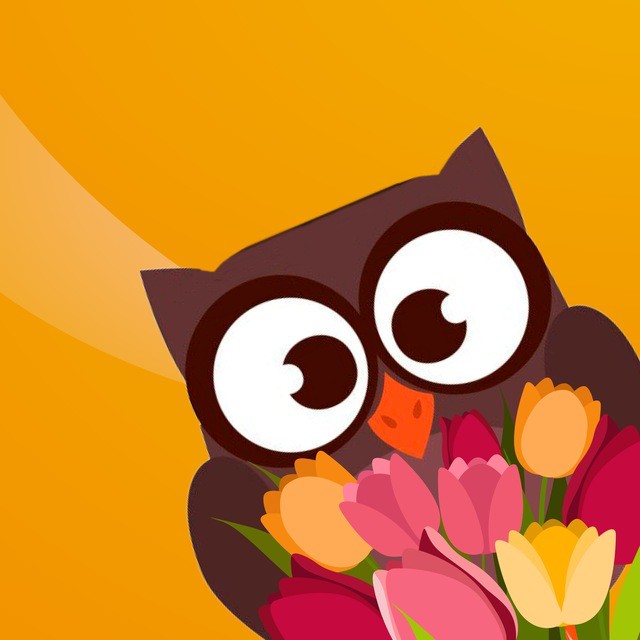 Create meme: owls for Mother's Day, owl with an owl application for Mother's Day, owl owl