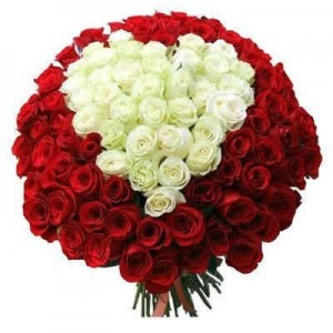 Create meme: bouquet of roses heart, 101 rose