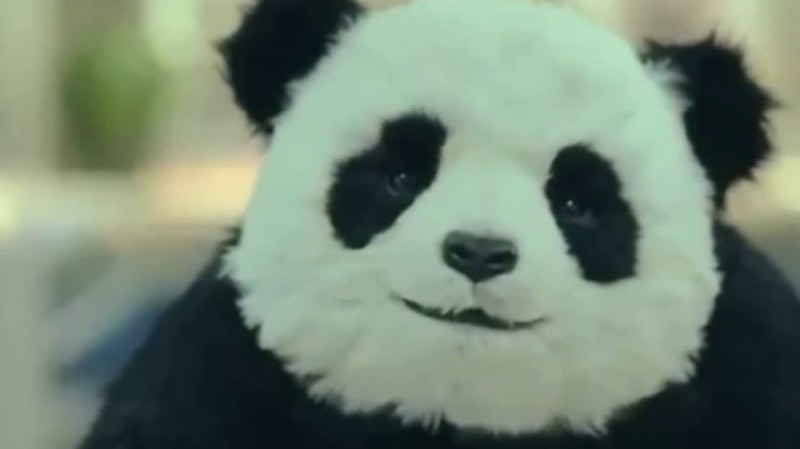 Создать мем: панда мем, панда убийца, панда из рекламы