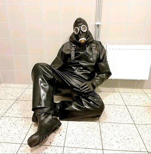 Create meme: latex suit with gas mask, latex suit with gas mask for men, gas mask 
