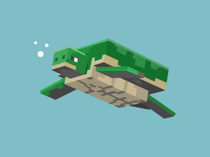 Create meme: minecraft turtle, minecraft mobs turtle, minecraft turtle