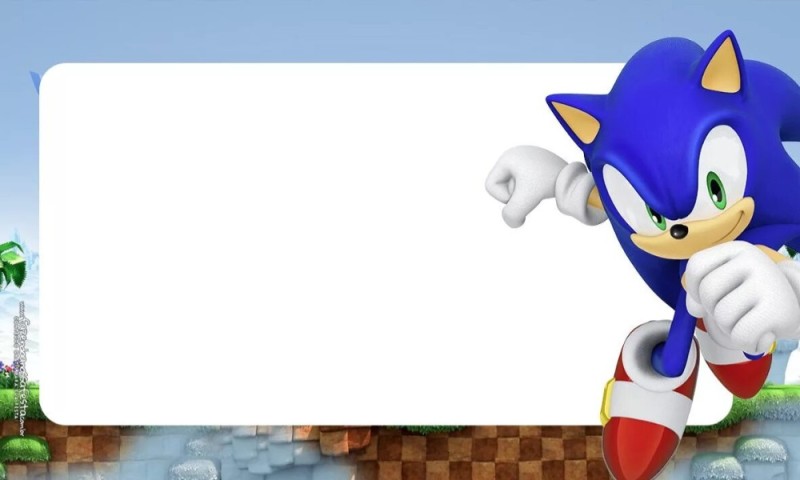 Create meme: sonic boom, invitation to Sonic's birthday party, sonic the hedgehog