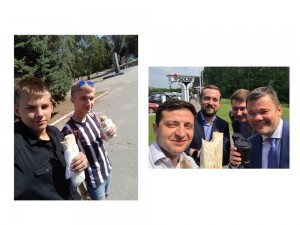 Create meme: Vladimir Zelensky with Shawarma, male, Zelensky with Shawarma