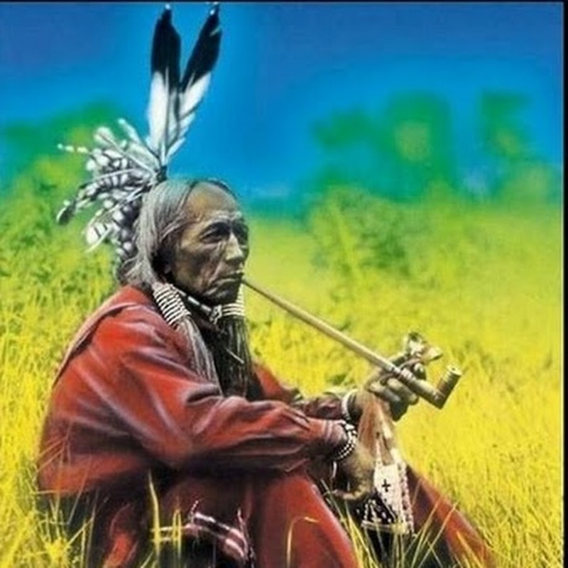 Create meme: indian tribes, indian peace pipe, indigenous Indians