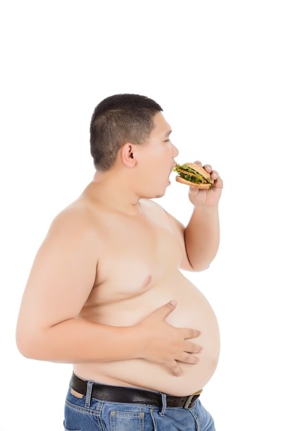 Создать мем: жирные люди, фаст фуд и ожирение, толстые люди