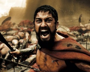 Create meme: Gerard Butler 300 Spartans, king Leonidas, king Leonidas of Sparta