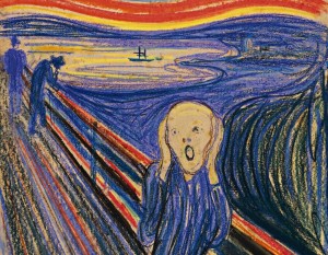 Create meme: the picture Creek, Munch scream, painting Munch scream