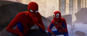 Create meme: spiderman, Spiderman universes through Christmas, spider-man through the universe daddy