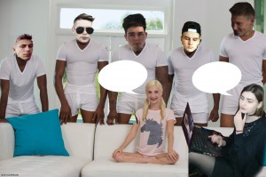 Create meme: 5 blacks and 1 white meme, guy, Piper Perry and the Negro meme original