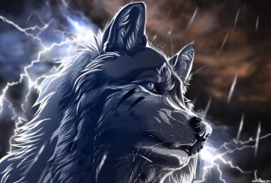 Create meme: black wolf art, wolf art Wallpaper, wolf