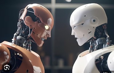 Create meme: robot artificial intelligence, robot man, robot 