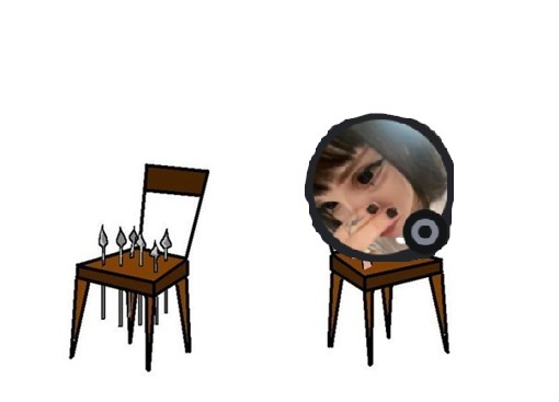 Create meme: chair meme, two chairs, chiseled peaks