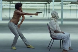 Create meme: a frame from the video, Donald Glover this is america, childish gambino this is america