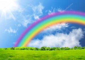 Create meme: rainbow, sky rainbow